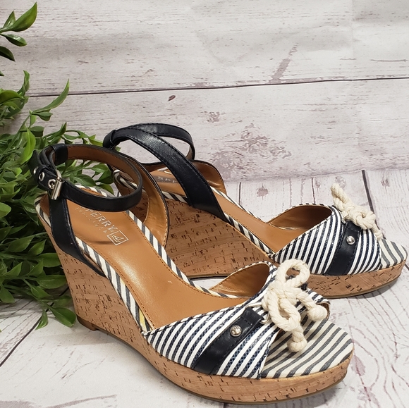 sperry wedge sandals